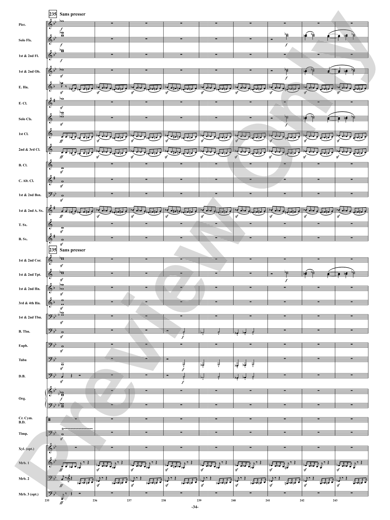 Finale from <i>Symphony No. 3</i> - Organ Symphony: Concert Band Conductor Score & Parts