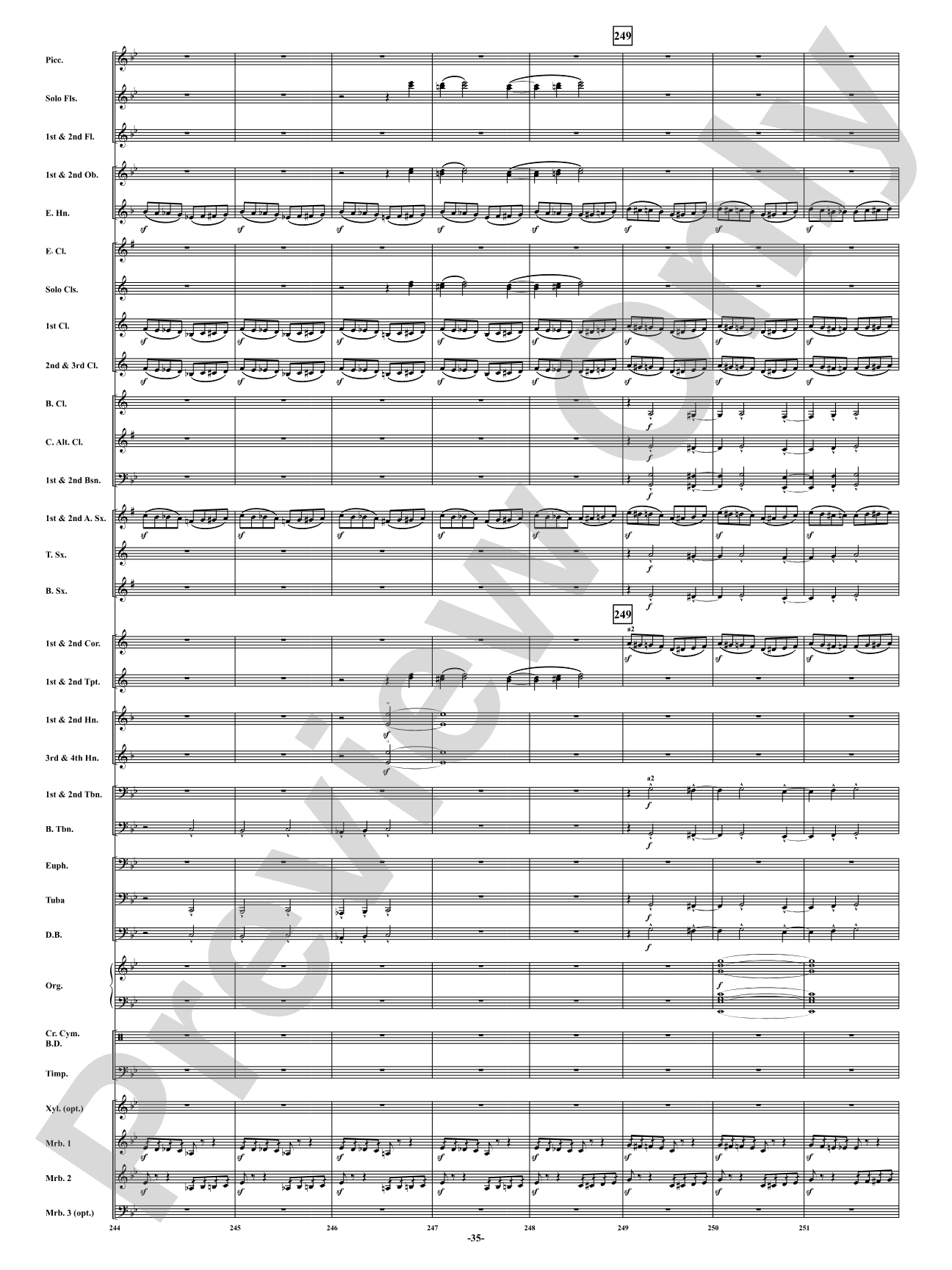 Finale from <i>Symphony No. 3</i> - Organ Symphony: Concert Band Conductor Score & Parts