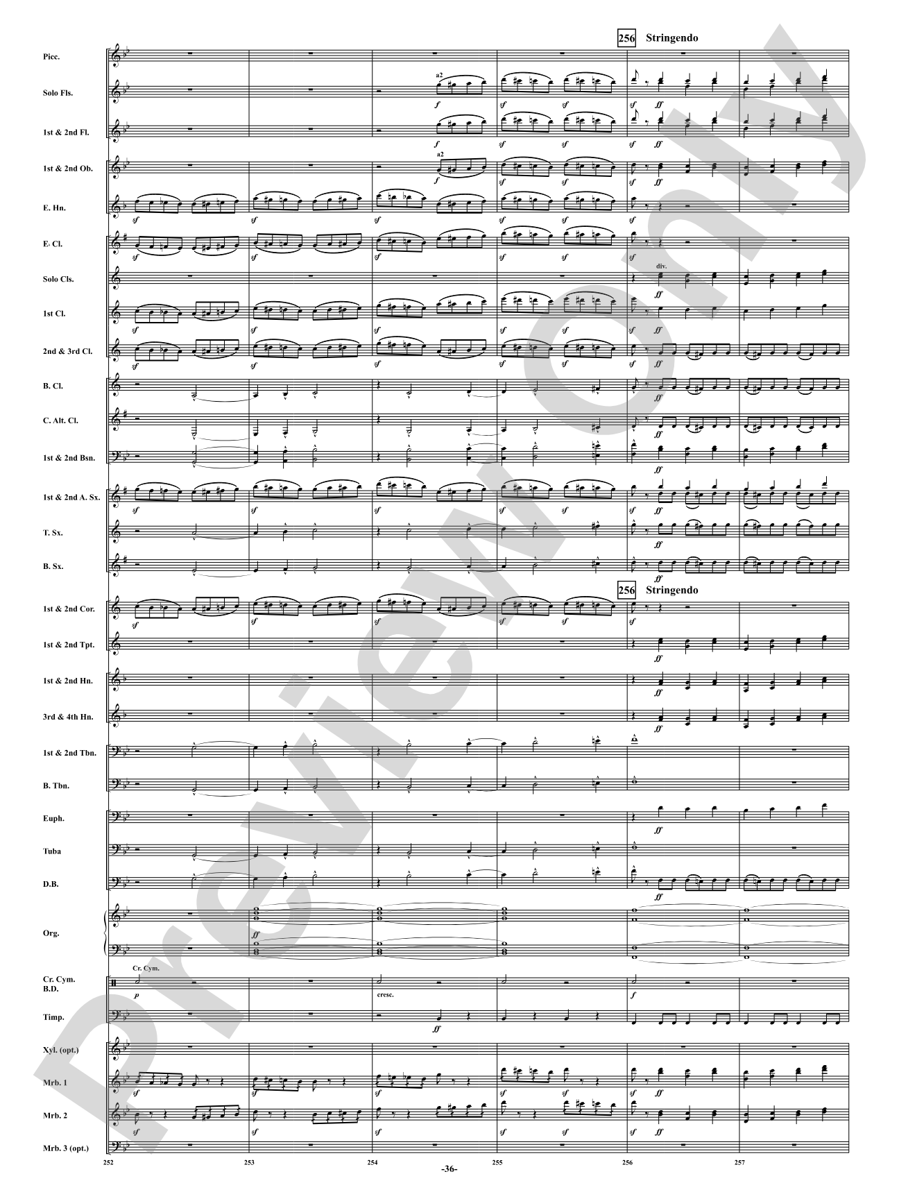 Finale from <i>Symphony No. 3</i> - Organ Symphony: Concert Band Conductor Score & Parts
