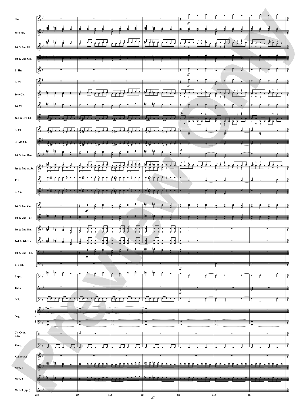 Finale from <i>Symphony No. 3</i> - Organ Symphony: Concert Band Conductor Score & Parts