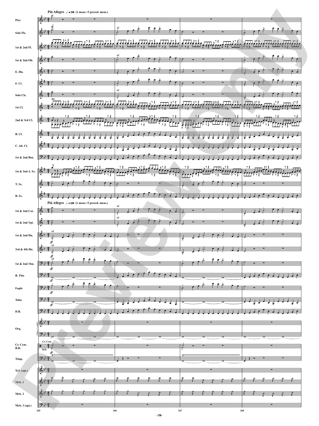 Finale from <i>Symphony No. 3</i> - Organ Symphony: Concert Band Conductor Score & Parts