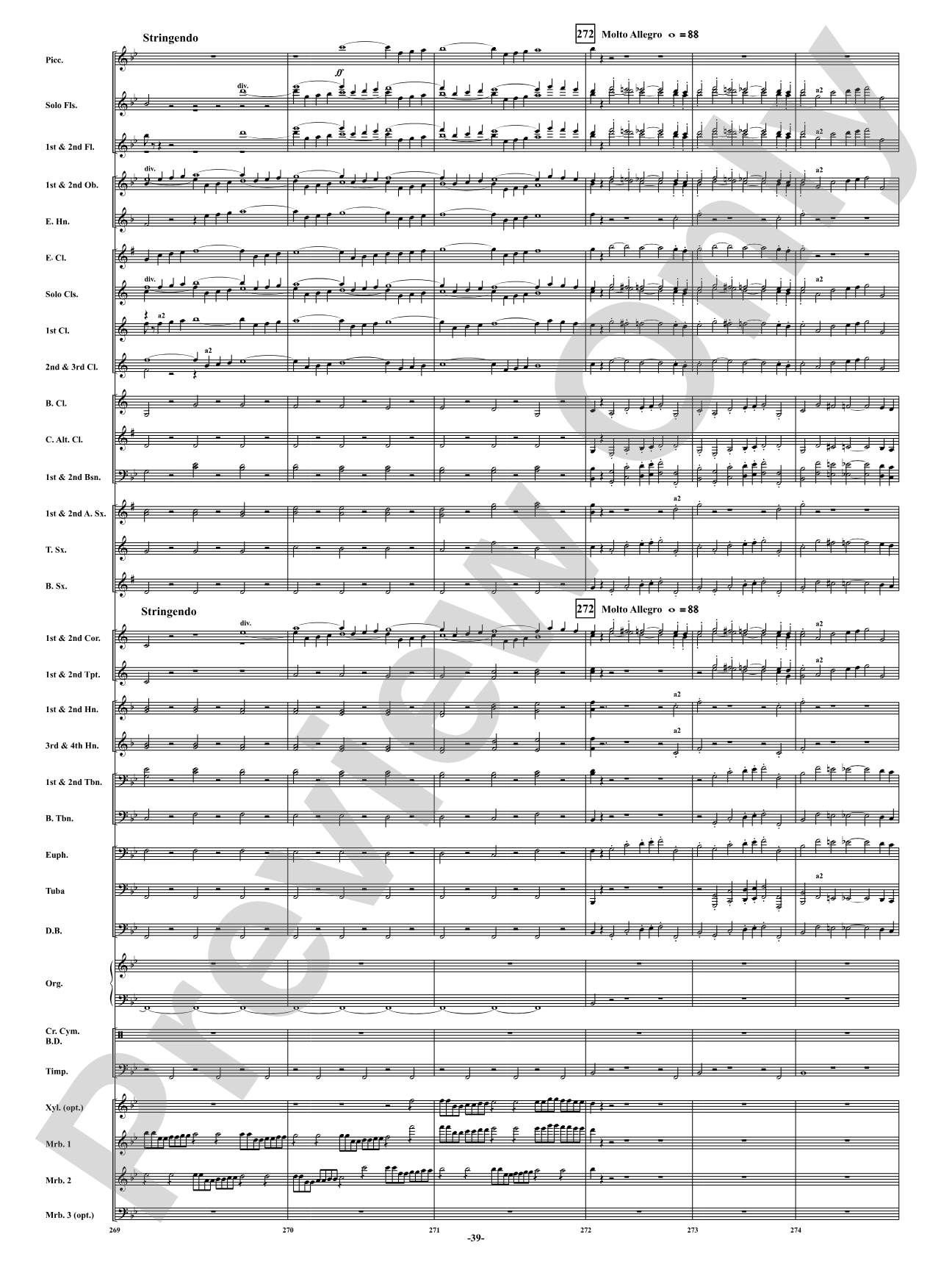 Finale from <i>Symphony No. 3</i> - Organ Symphony: Concert Band Conductor Score & Parts