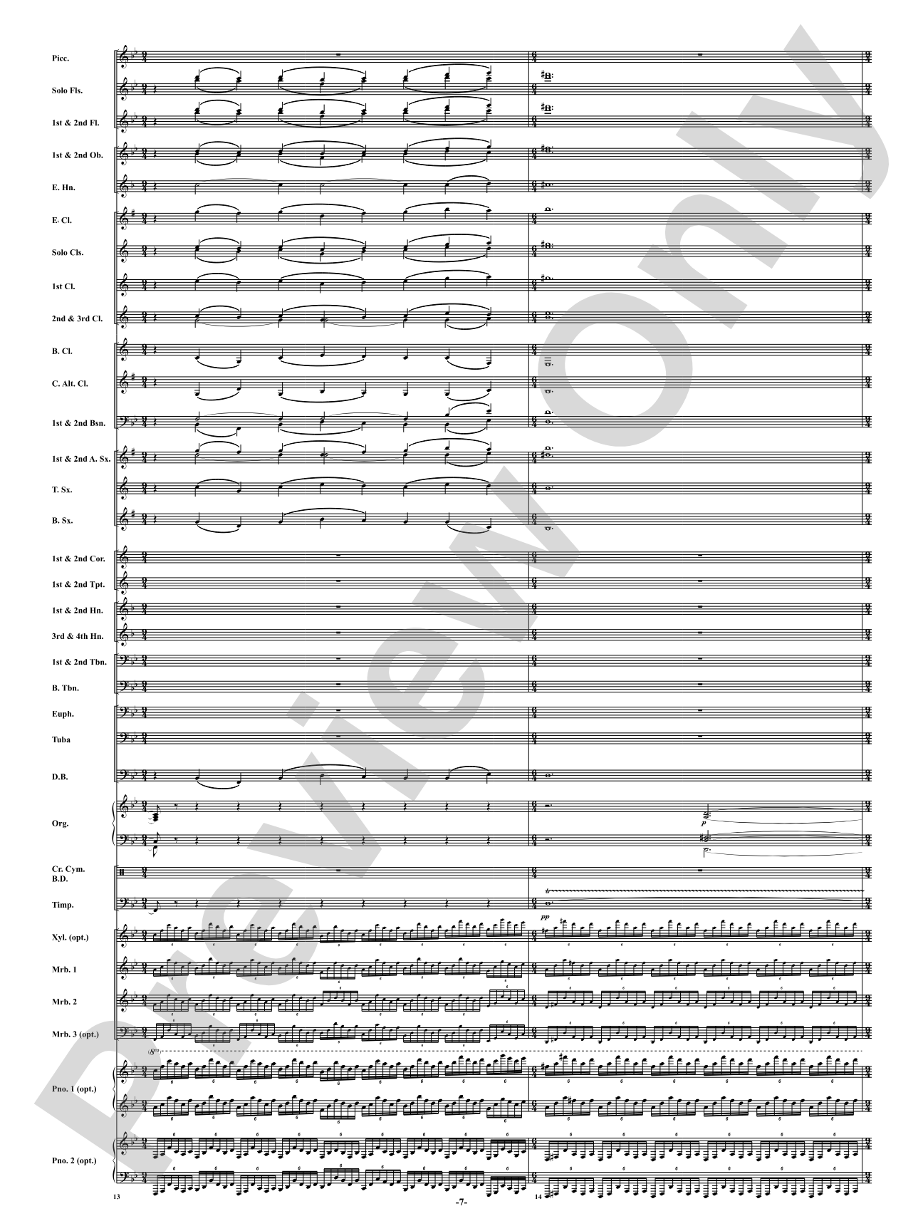 Finale from <i>Symphony No. 3</i> - Organ Symphony: Concert Band Conductor Score & Parts