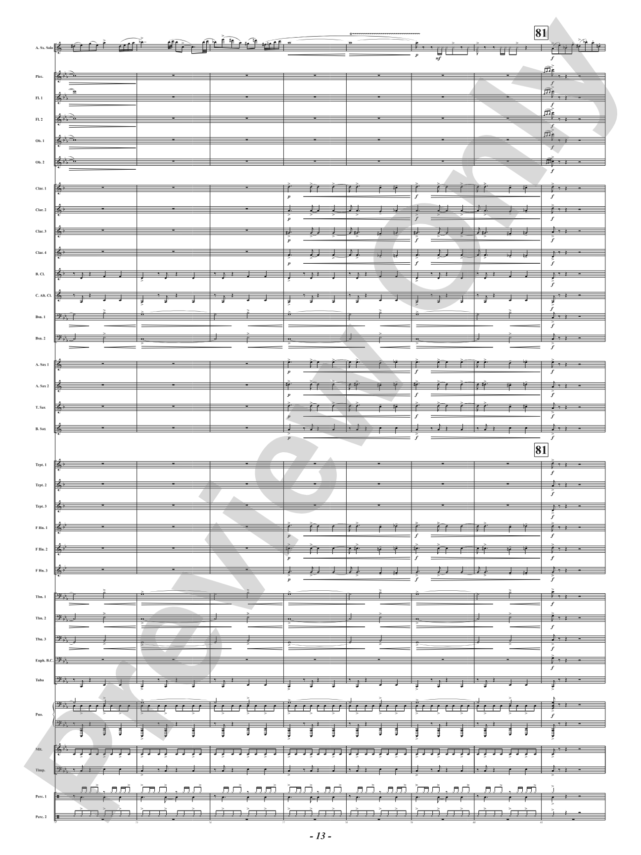 The Dance - Mvt. 1 from <i>Three Conversations with Matisse</i>: Concert Band Conductor Score & Parts