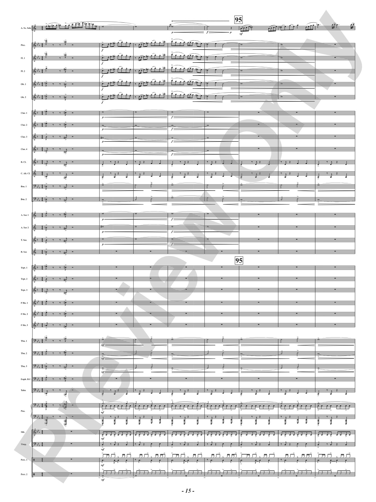 The Dance - Mvt. 1 from <i>Three Conversations with Matisse</i>: Concert Band Conductor Score & Parts