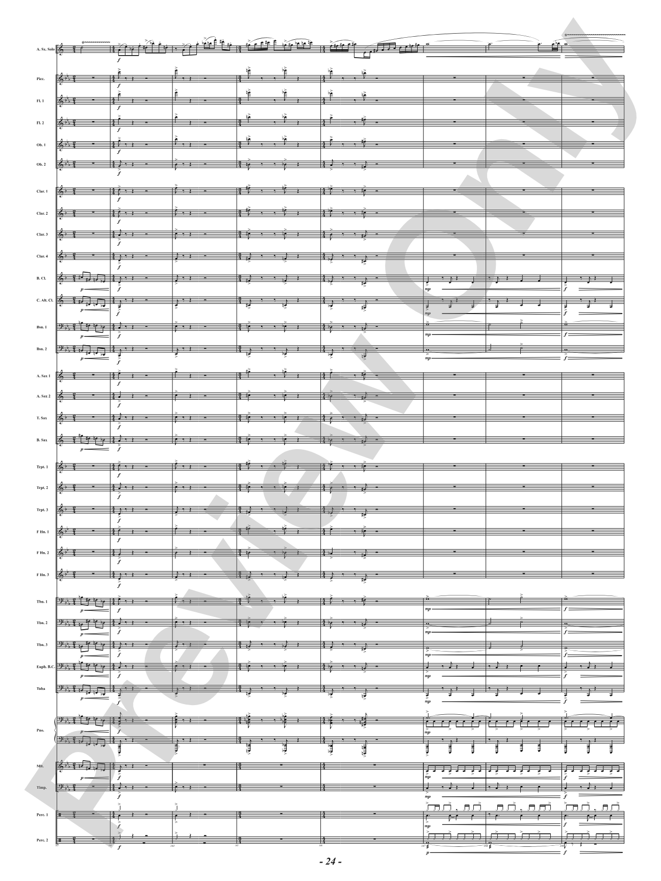 The Dance - Mvt. 1 from <i>Three Conversations with Matisse</i>: Concert Band Conductor Score & Parts