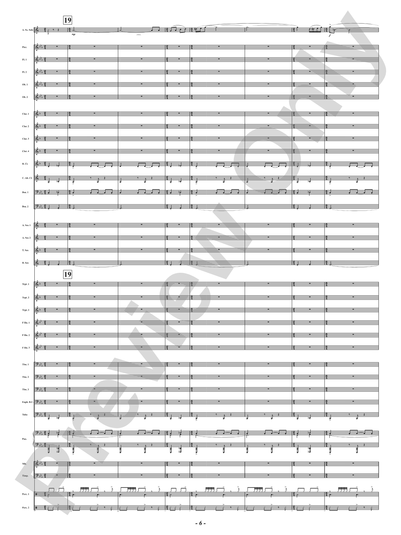 The Dance - Mvt. 1 from <i>Three Conversations with Matisse</i>: Concert Band Conductor Score & Parts