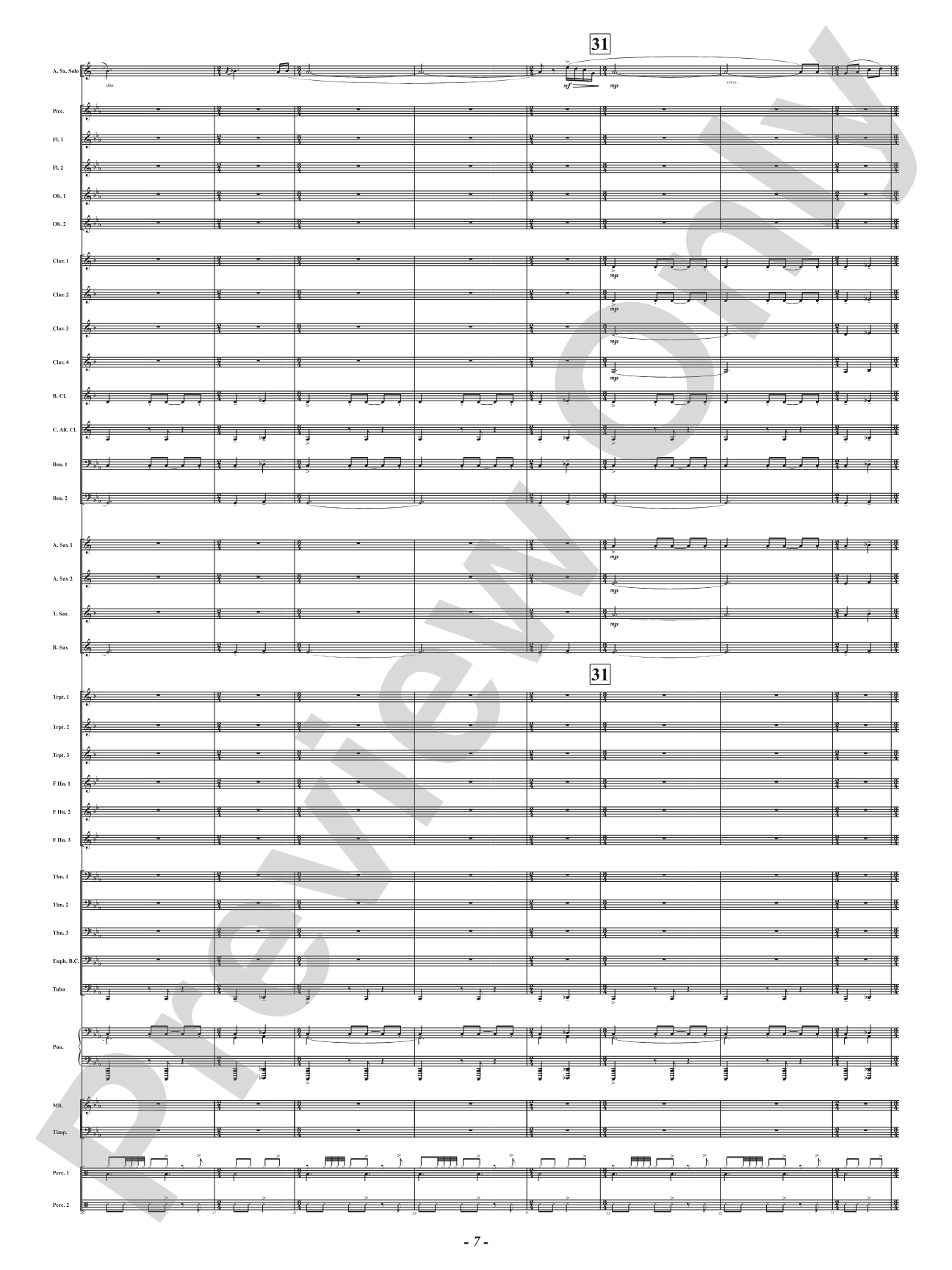 The Dance - Mvt. 1 from <i>Three Conversations with Matisse</i>: Concert Band Conductor Score & Parts