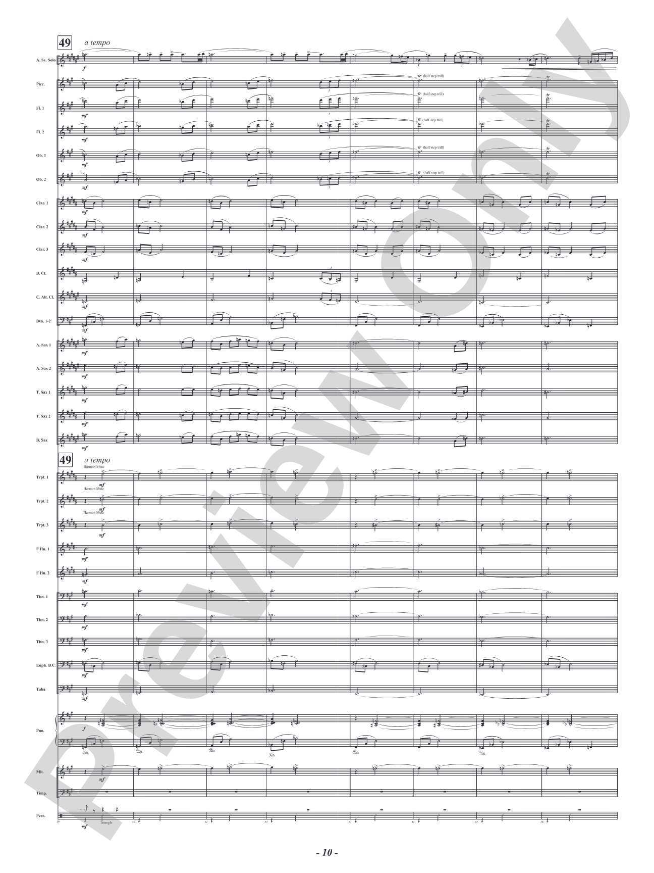 The Blue Window - Mvt. 2 from <i>Three Conversations with Matisse</i>: Concert Band Conductor Score & Parts