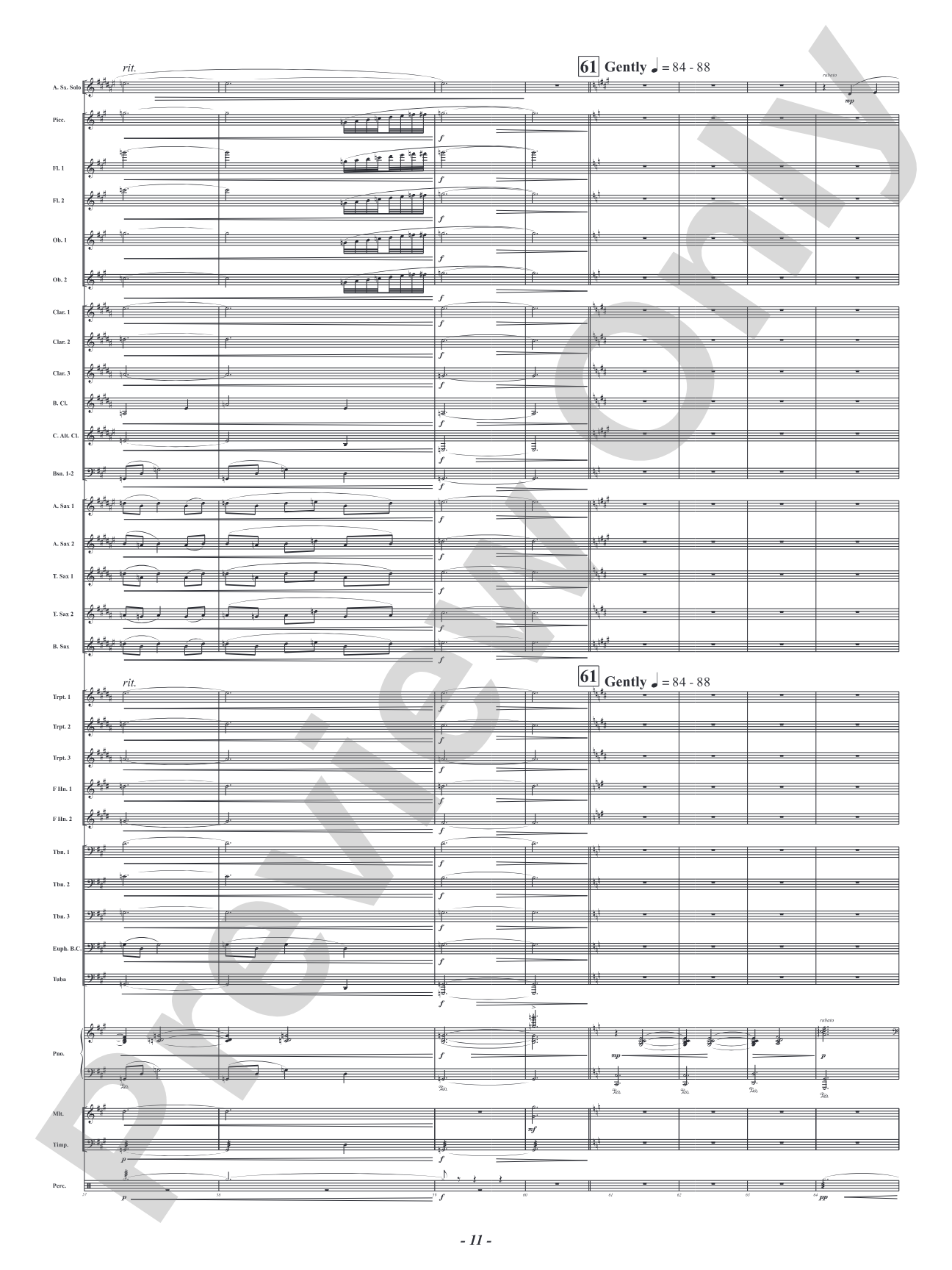 The Blue Window - Mvt. 2 from <i>Three Conversations with Matisse</i>: Concert Band Conductor Score & Parts