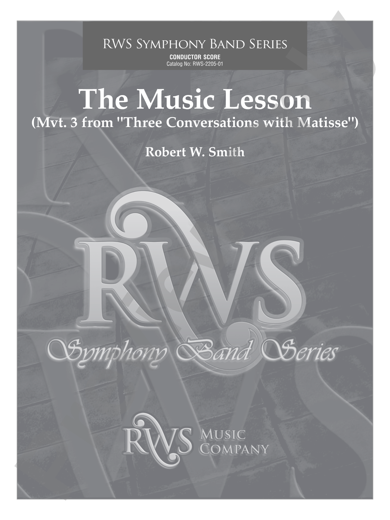 The Music Lesson - Mvt. 3 from <i>Three Conversations with Matisse</i>: Concert Band Conductor Score & Parts