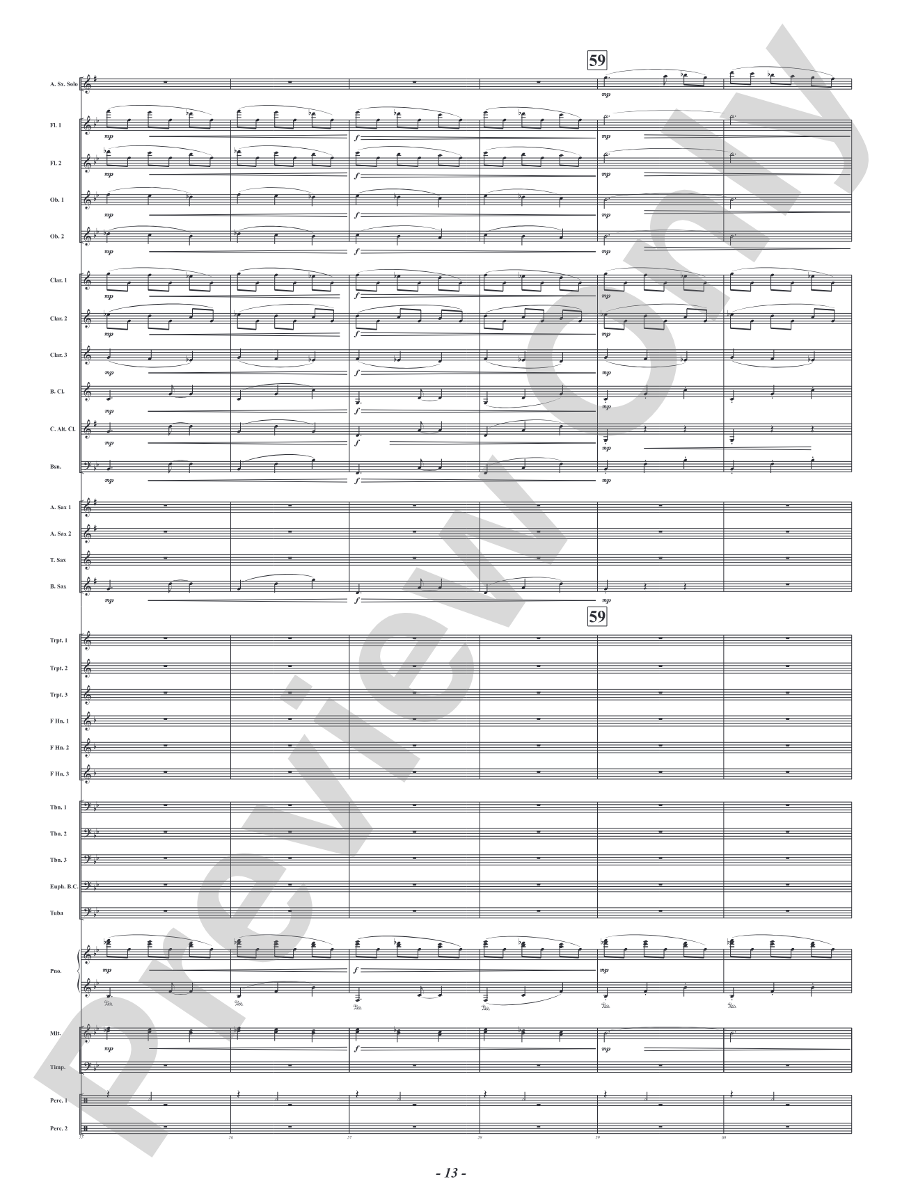 The Music Lesson - Mvt. 3 from <i>Three Conversations with Matisse</i>: Concert Band Conductor Score & Parts