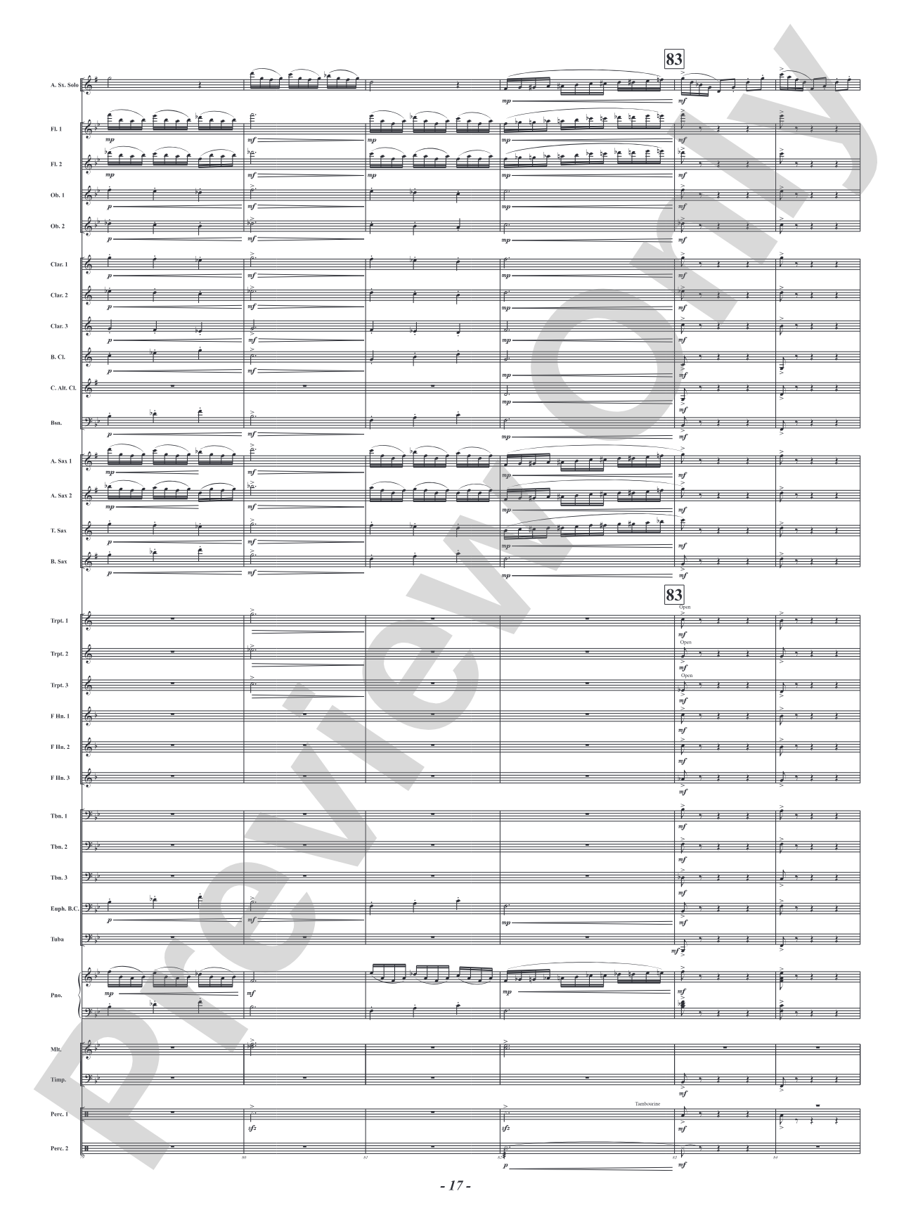 The Music Lesson - Mvt. 3 from <i>Three Conversations with Matisse</i>: Concert Band Conductor Score & Parts