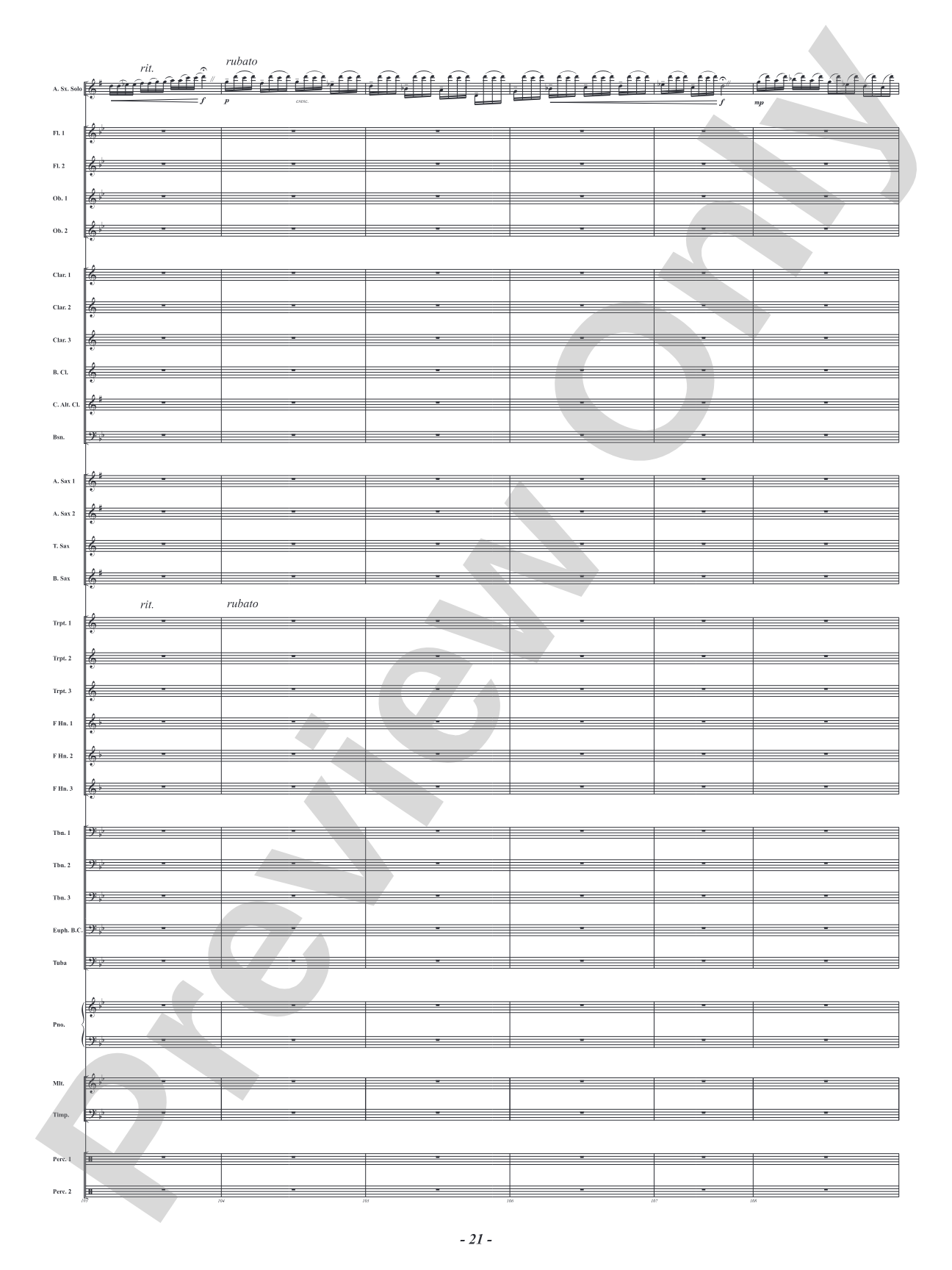 The Music Lesson - Mvt. 3 from <i>Three Conversations with Matisse</i>: Concert Band Conductor Score & Parts