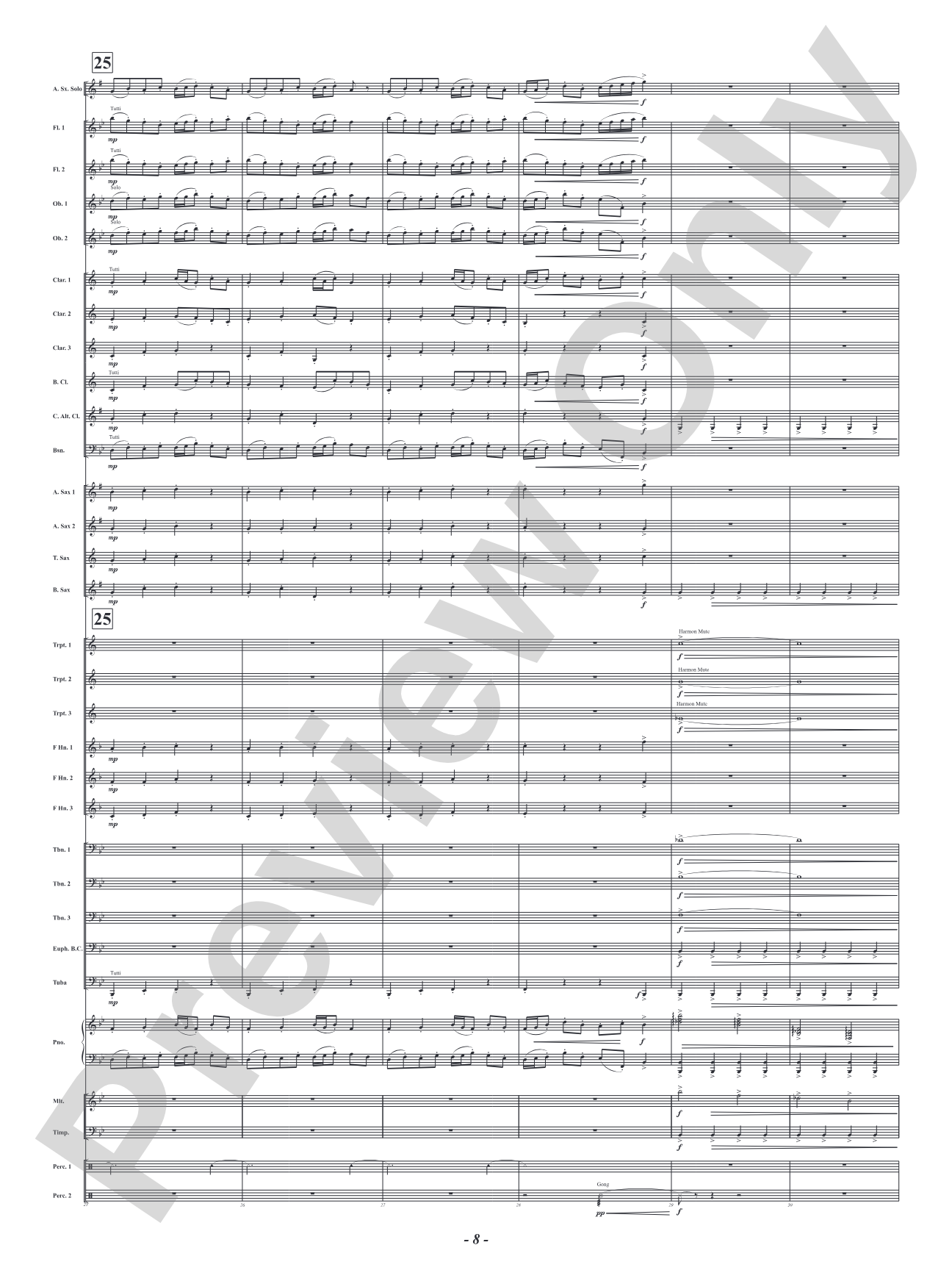 The Music Lesson - Mvt. 3 from <i>Three Conversations with Matisse</i>: Concert Band Conductor Score & Parts