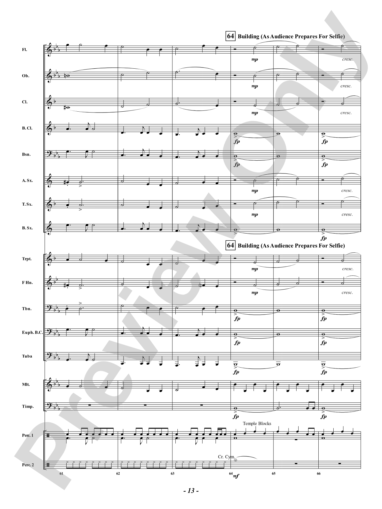 Elfie Stick: Concert Band Conductor Score & Parts