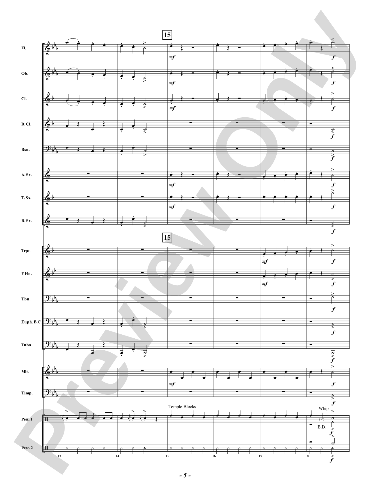 Elfie Stick: Concert Band Conductor Score & Parts
