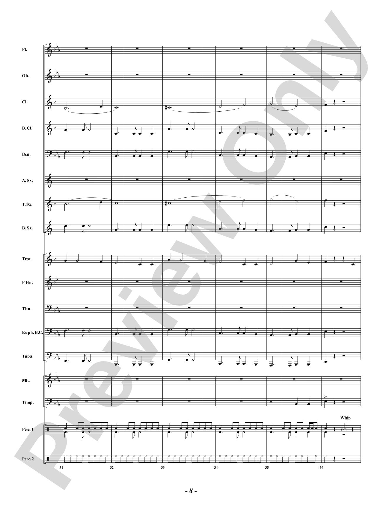 Elfie Stick: Concert Band Conductor Score & Parts