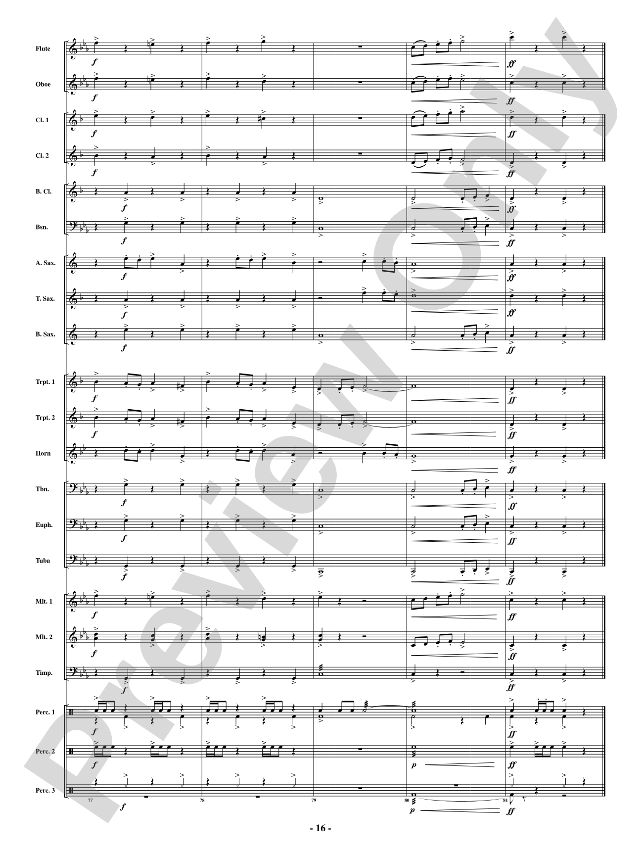 Cerberus: Concert Band Conductor Score & Parts