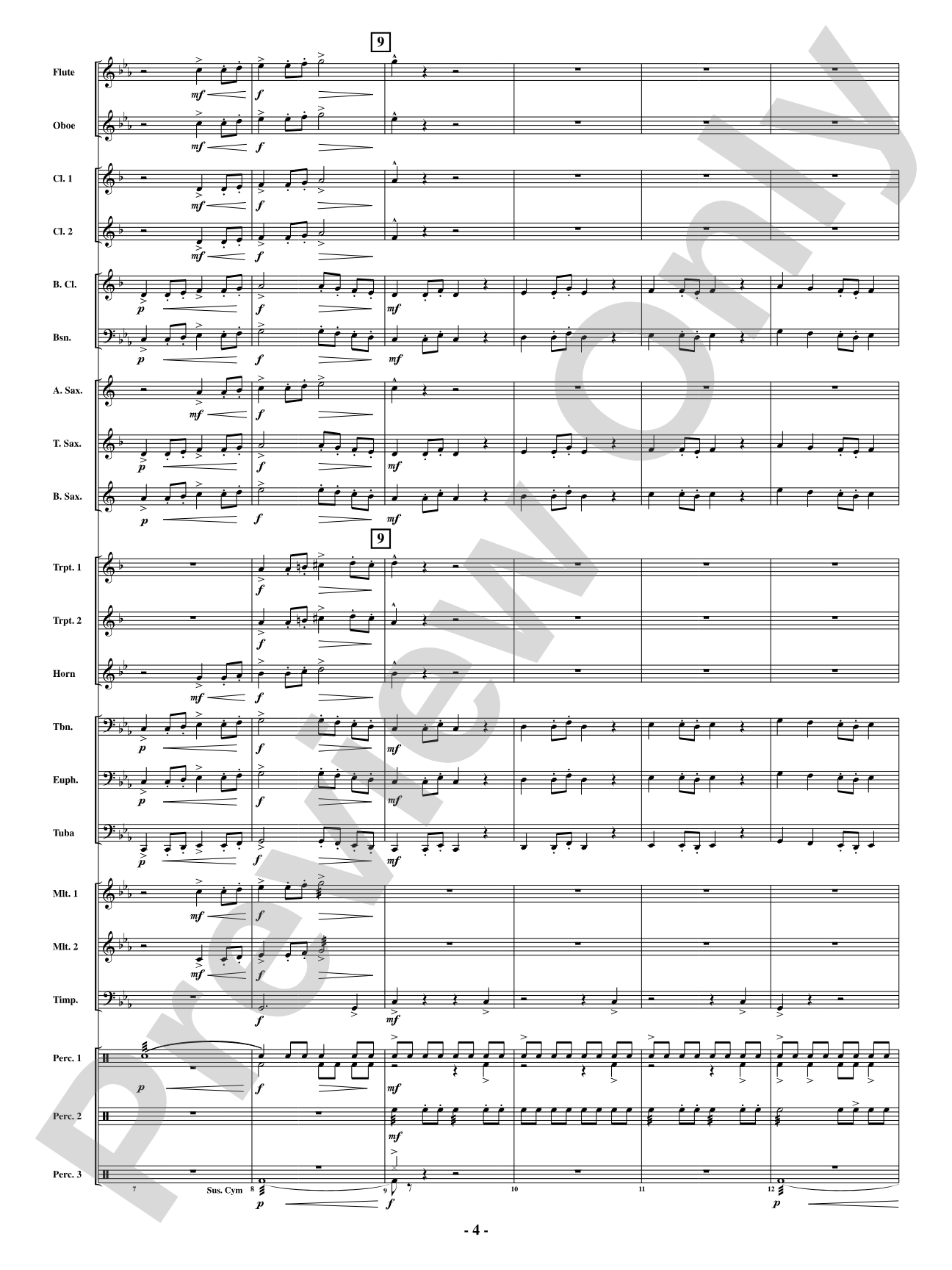 Cerberus: Concert Band Conductor Score & Parts