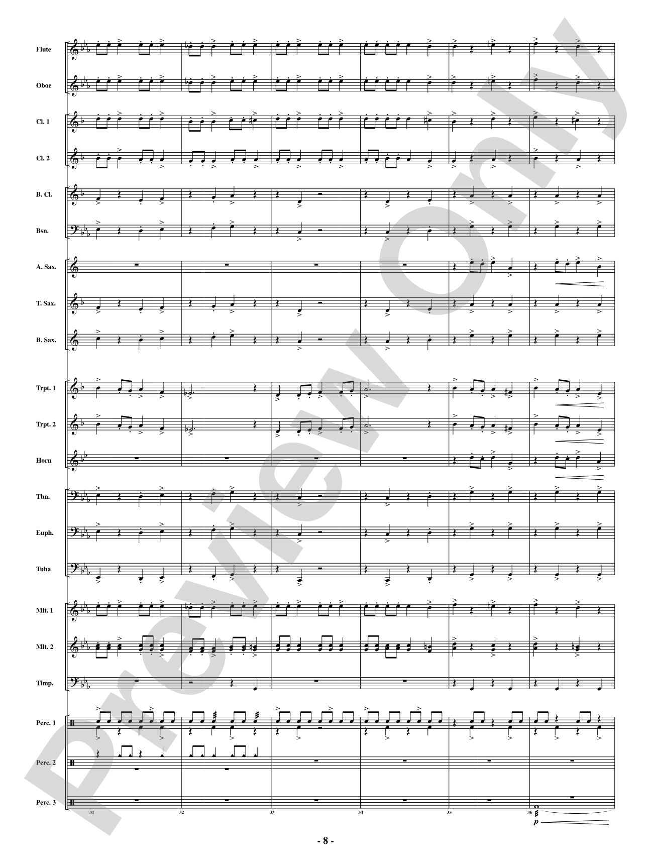 Cerberus: Concert Band Conductor Score & Parts