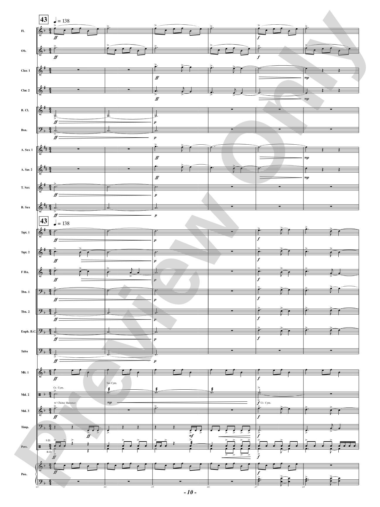 Broken Pieces: Concert Band Conductor Score & Parts