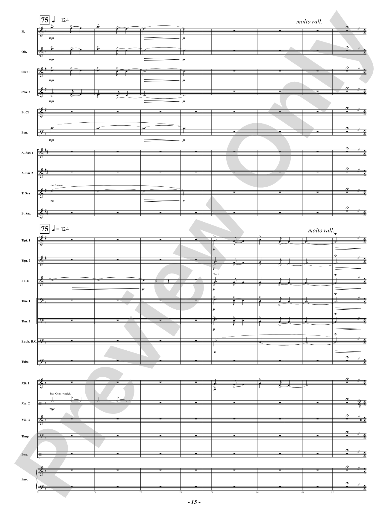 Broken Pieces: Concert Band Conductor Score & Parts