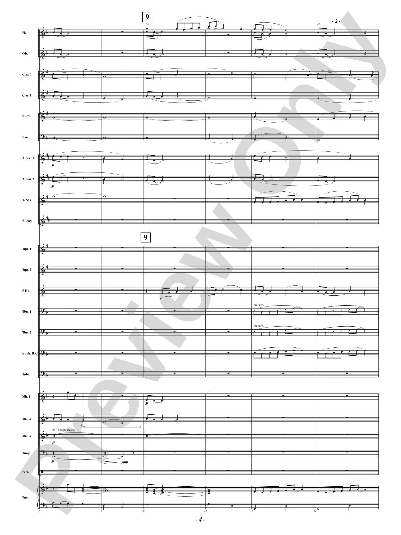 Broken Pieces: Concert Band Conductor Score & Parts