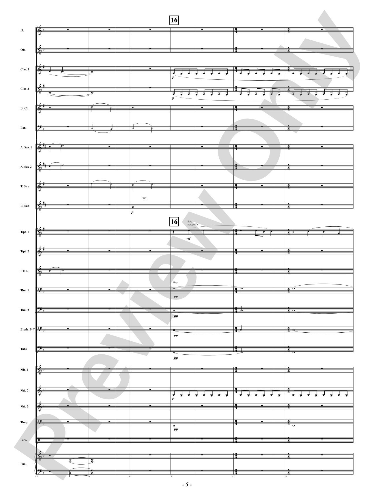Broken Pieces: Concert Band Conductor Score & Parts