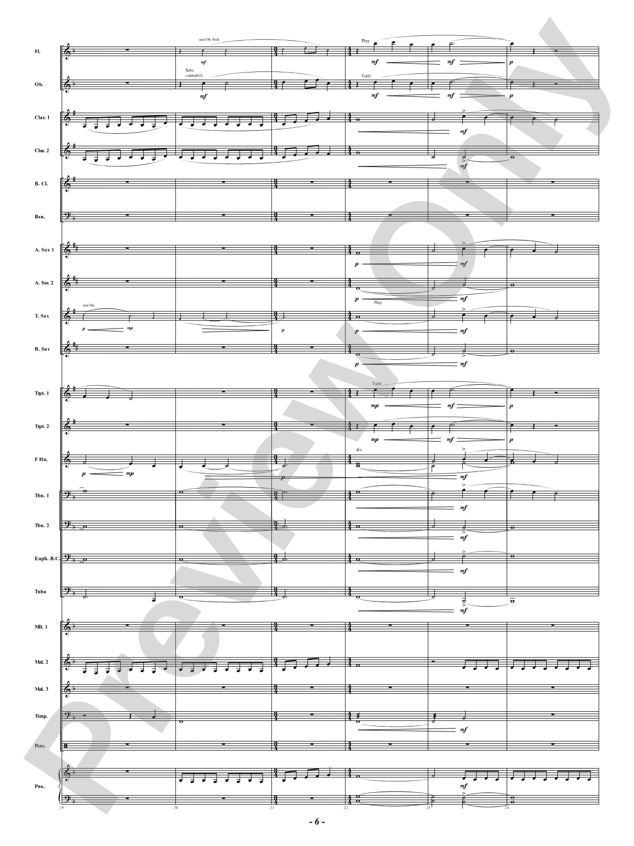 Broken Pieces: Concert Band Conductor Score & Parts