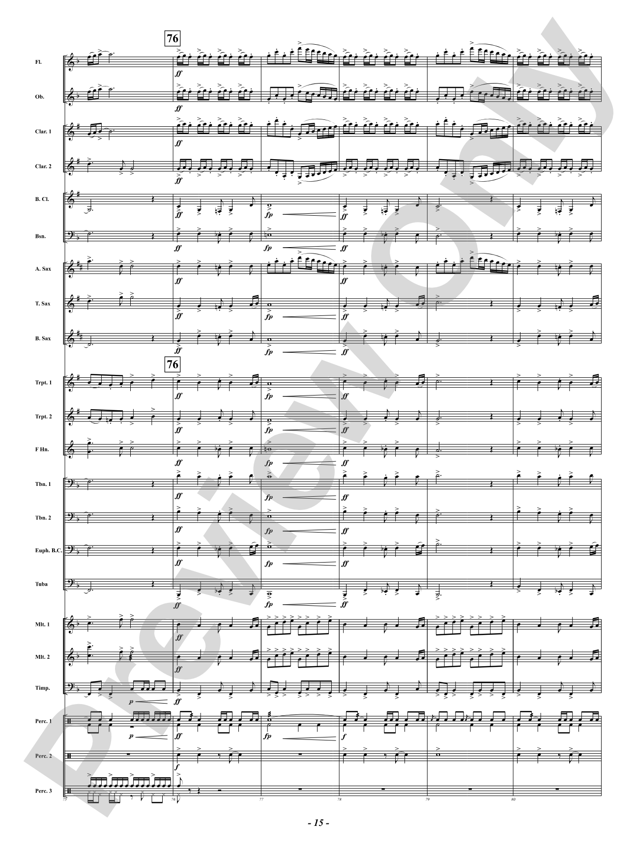 Centura - Averwater Celebration: Concert Band Conductor Score & Parts