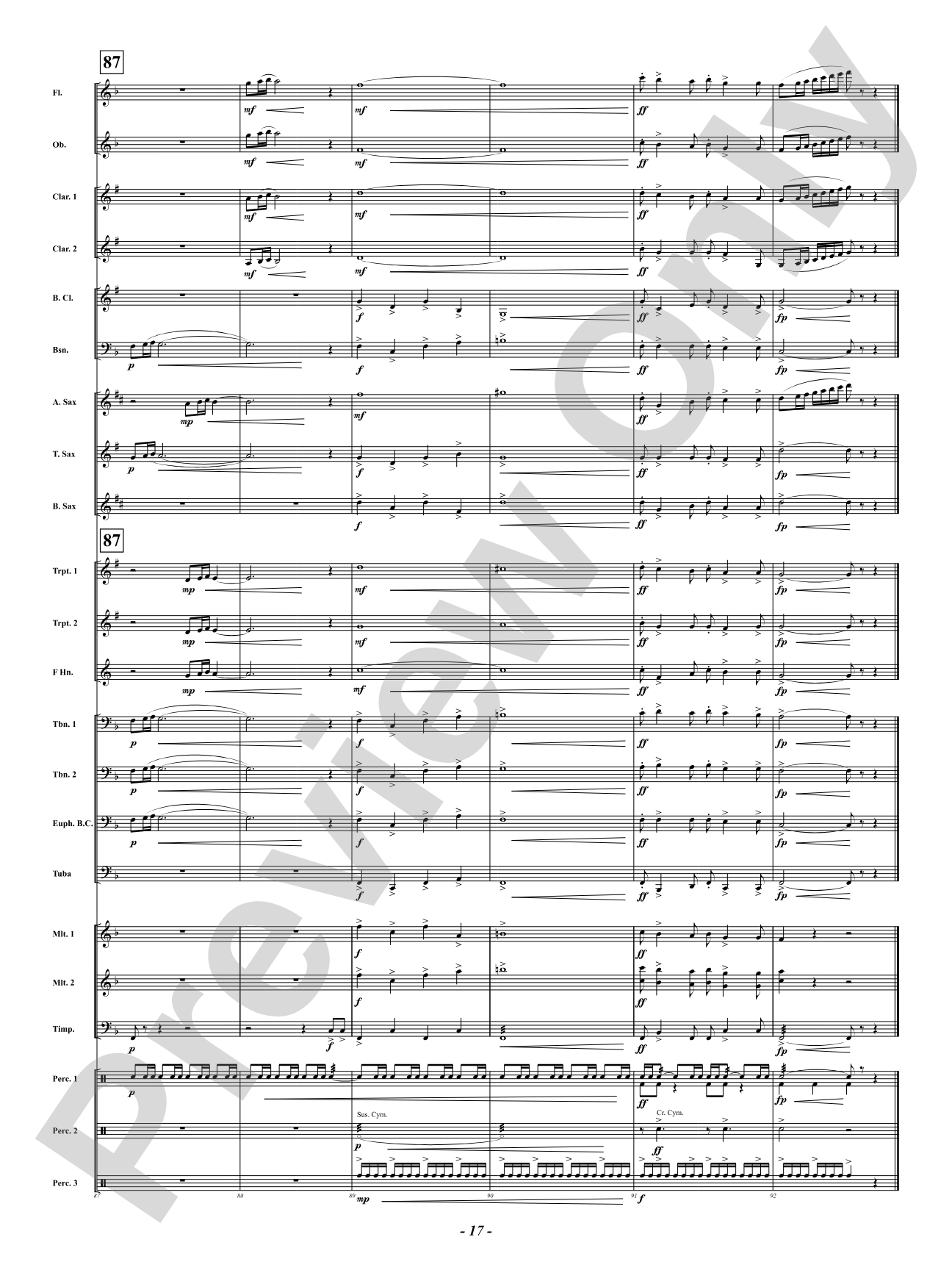 Centura - Averwater Celebration: Concert Band Conductor Score & Parts