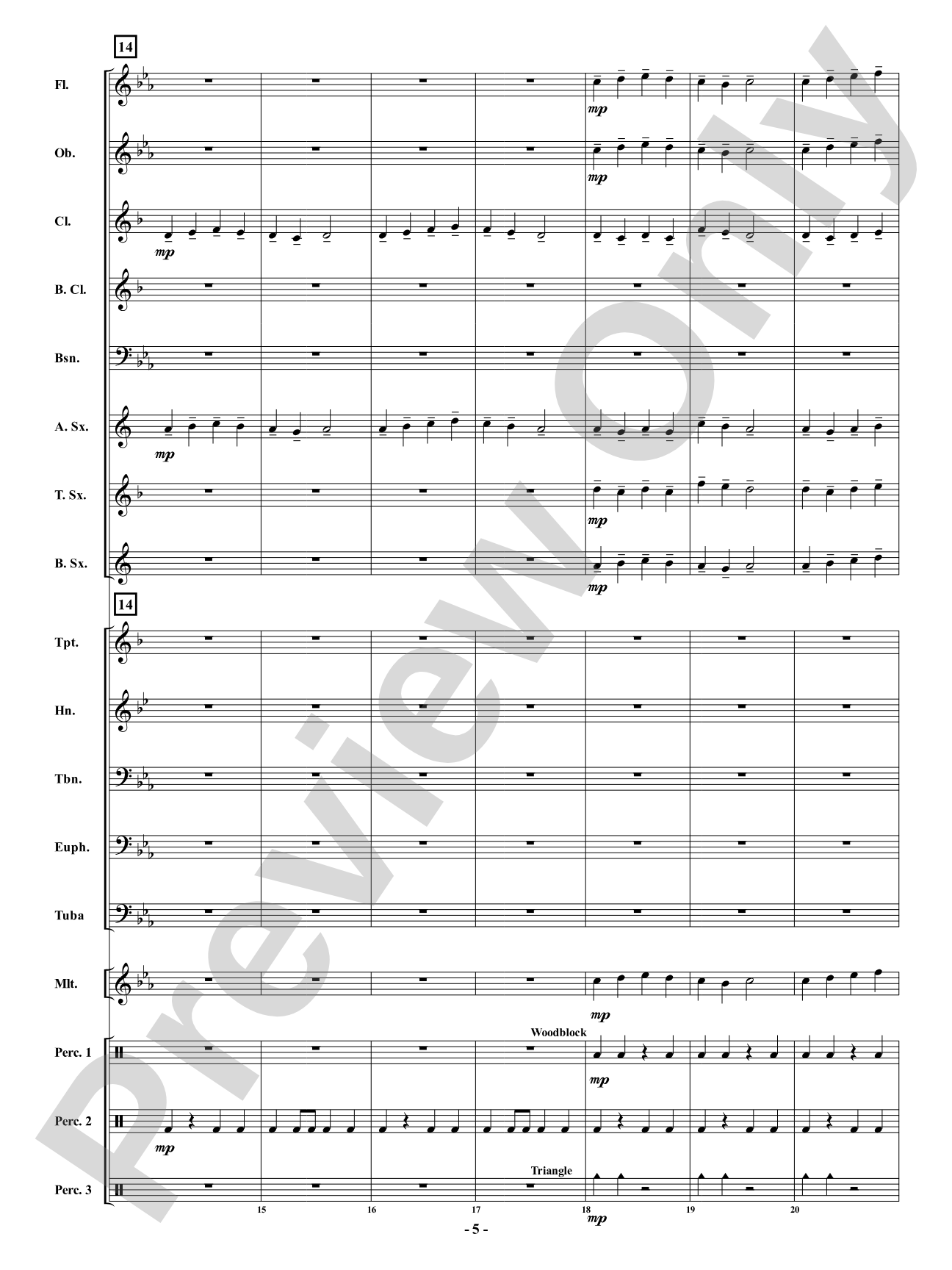 Ancient Duel - Wood Versus Metal: Score