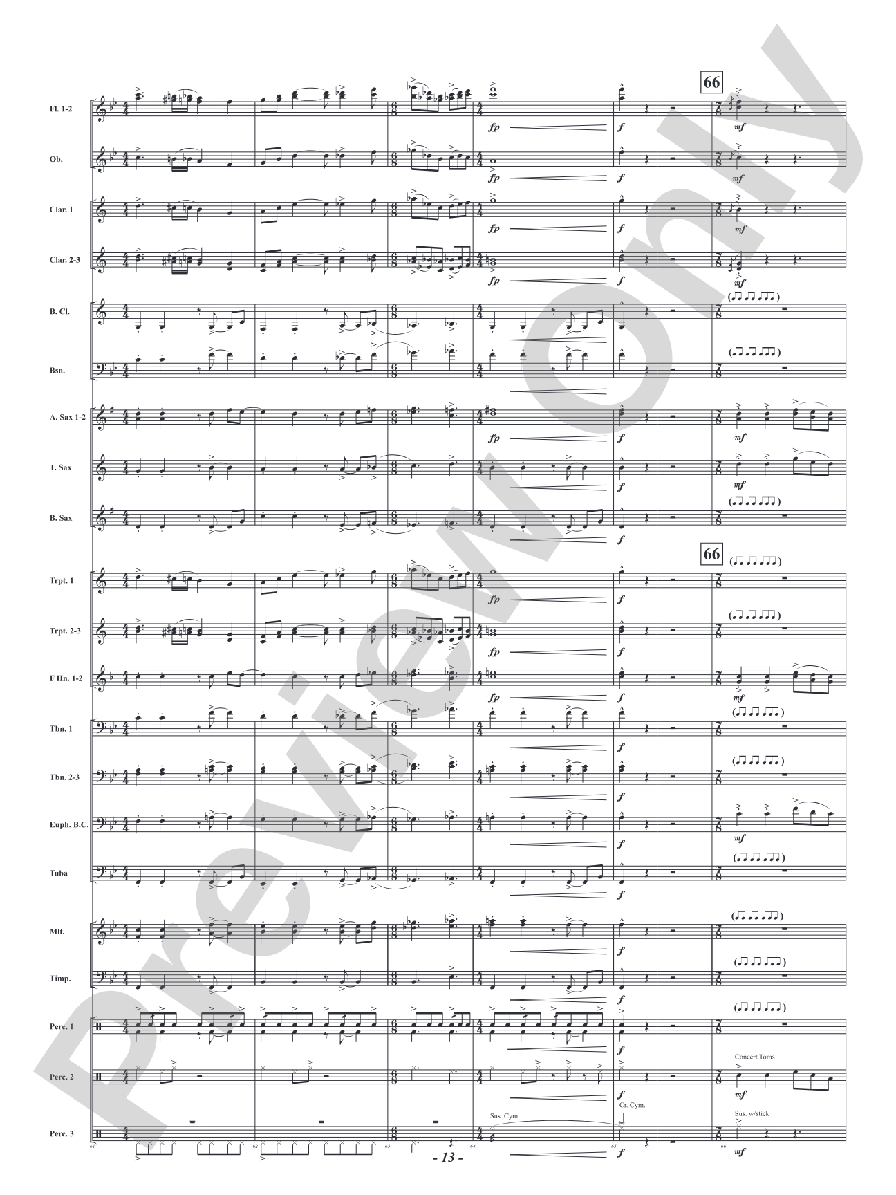 Jersey Jaunt: Concert Band Conductor Score & Parts