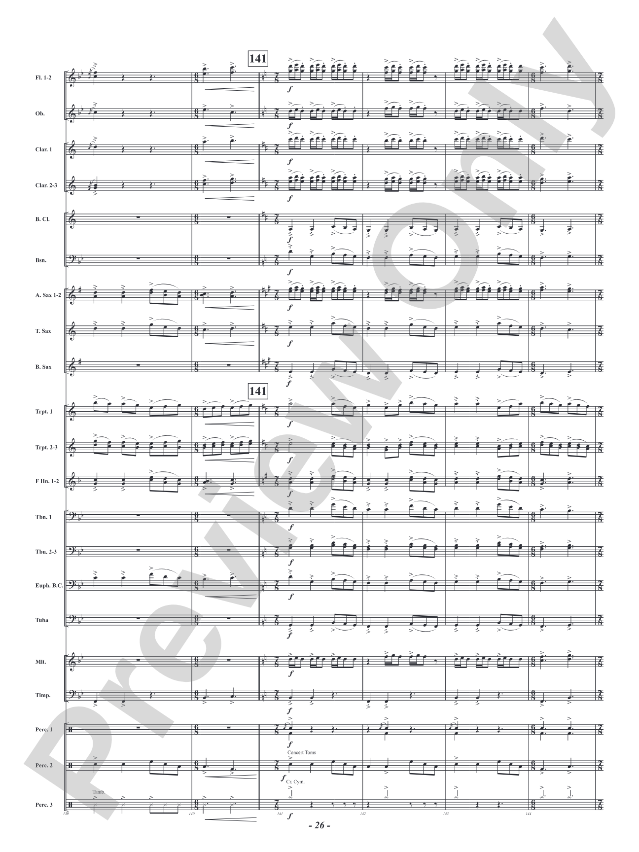 Jersey Jaunt: Concert Band Conductor Score & Parts