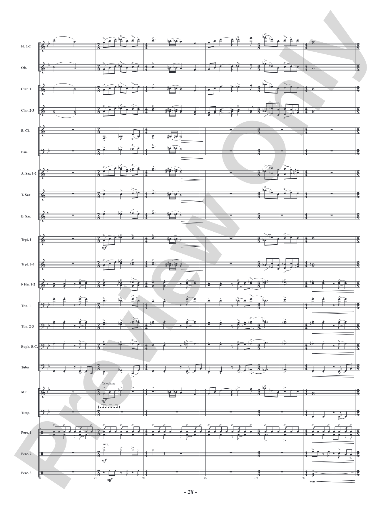 Jersey Jaunt: Concert Band Conductor Score & Parts