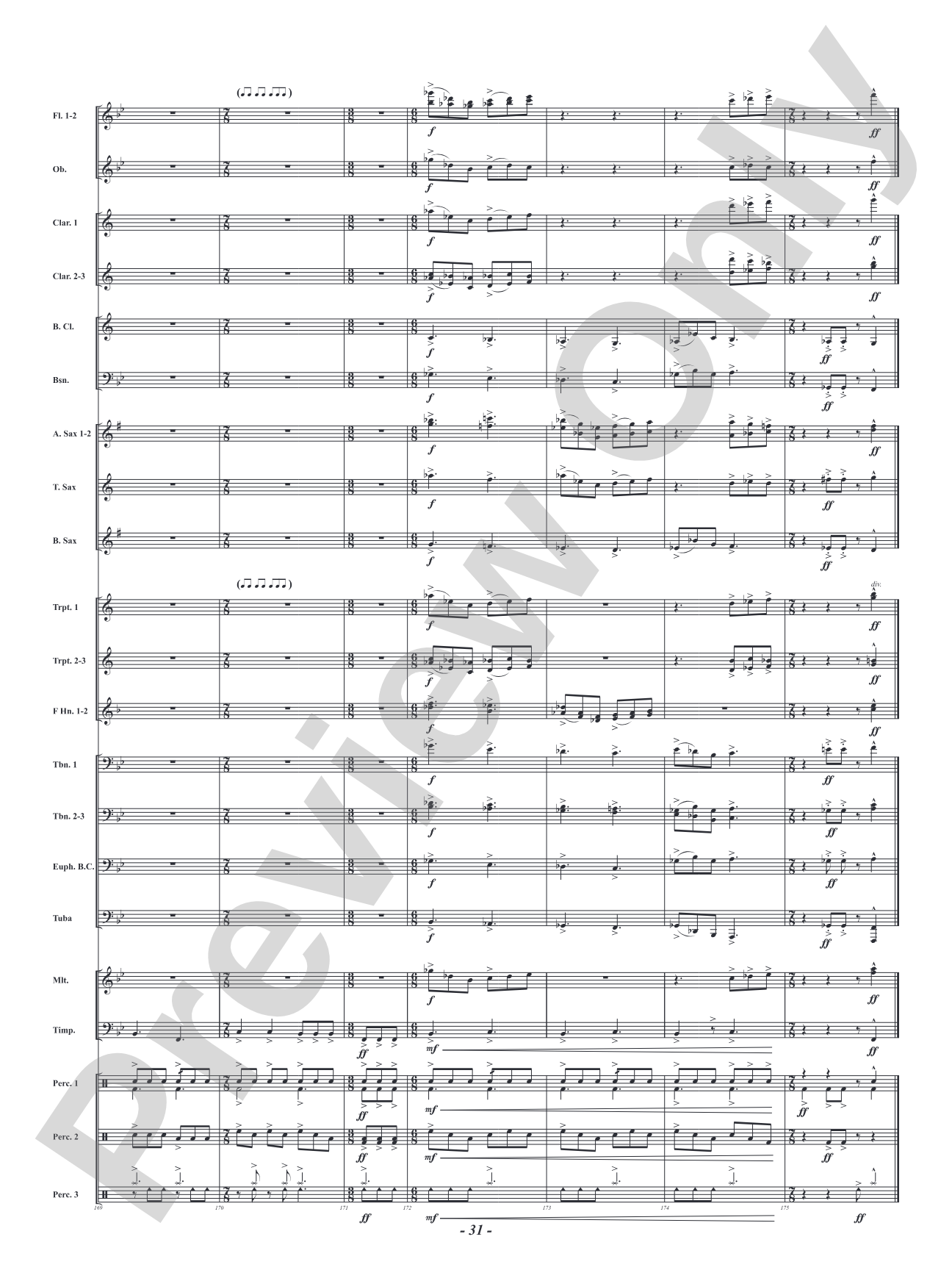 Jersey Jaunt: Concert Band Conductor Score & Parts