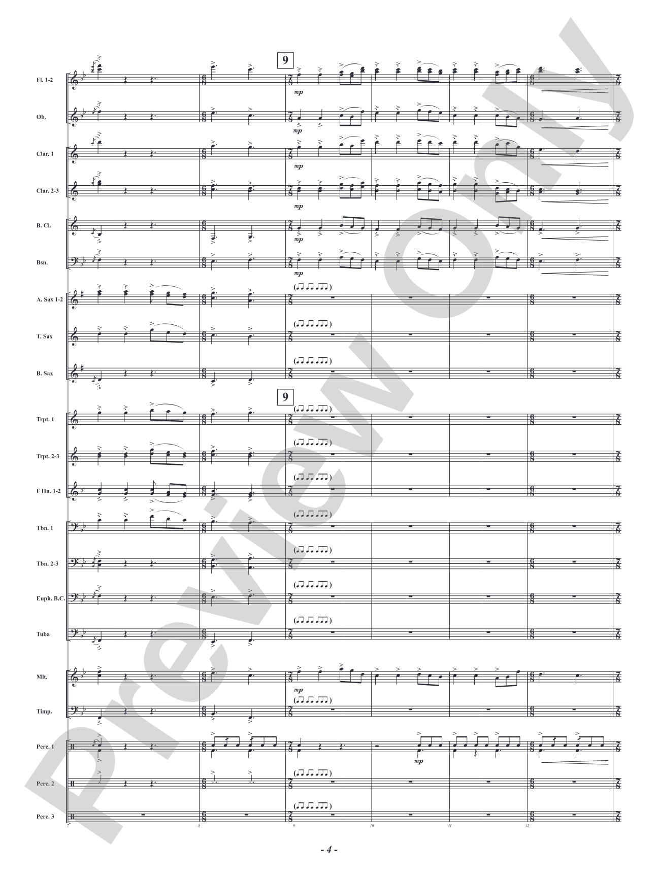 Jersey Jaunt: Concert Band Conductor Score & Parts