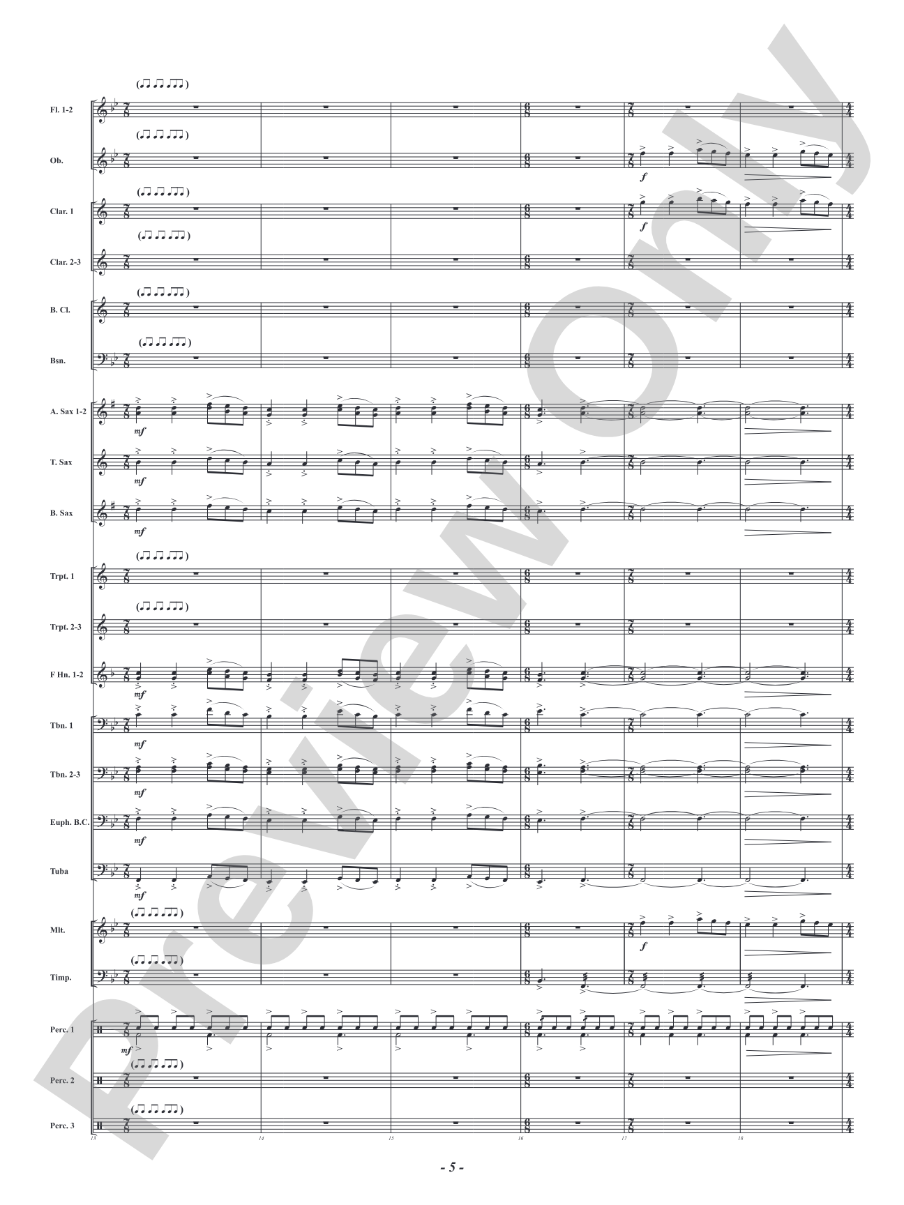 Jersey Jaunt: Concert Band Conductor Score & Parts