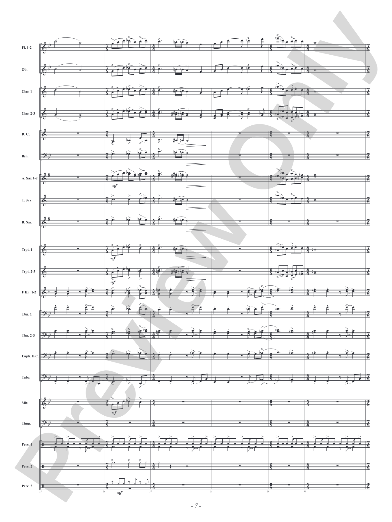 Jersey Jaunt: Concert Band Conductor Score & Parts