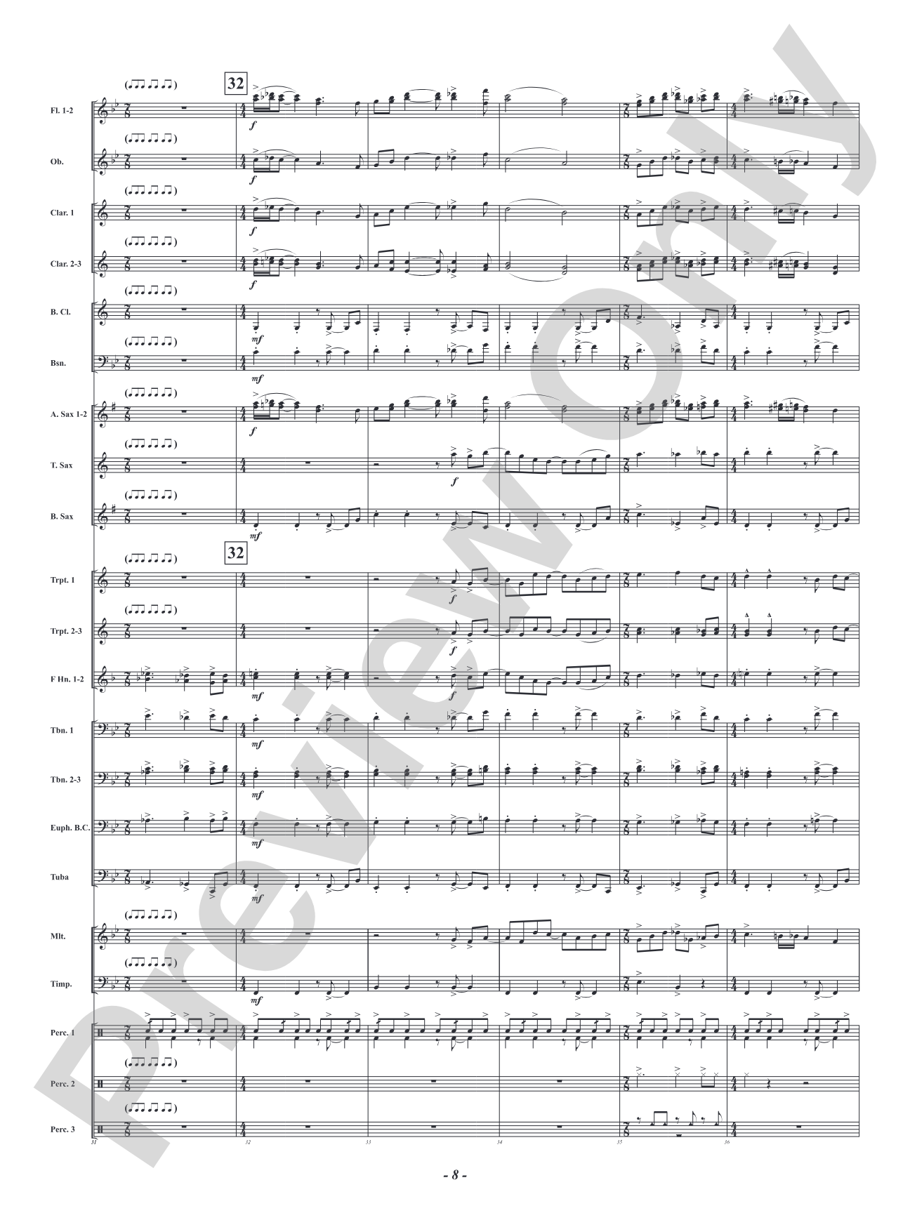 Jersey Jaunt: Concert Band Conductor Score & Parts