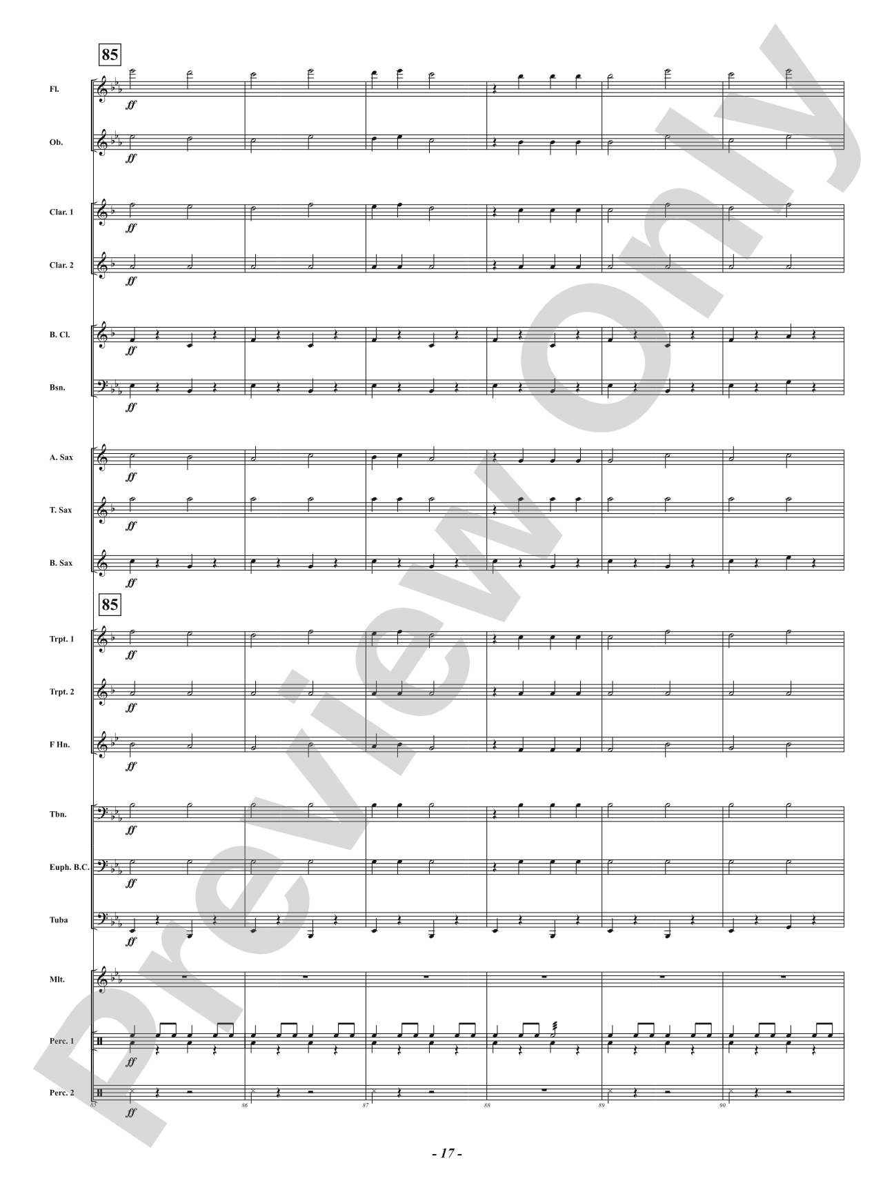 Boston School Cadets - March: Concert Band Conductor Score & Parts