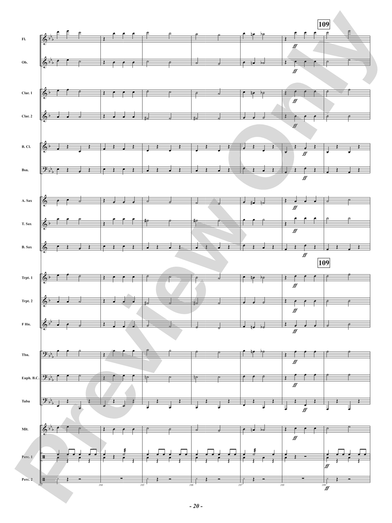 Boston School Cadets - March: Concert Band Conductor Score & Parts