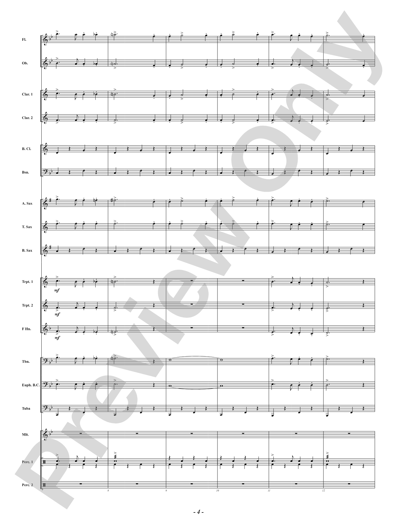 Boston School Cadets - March: Concert Band Conductor Score & Parts