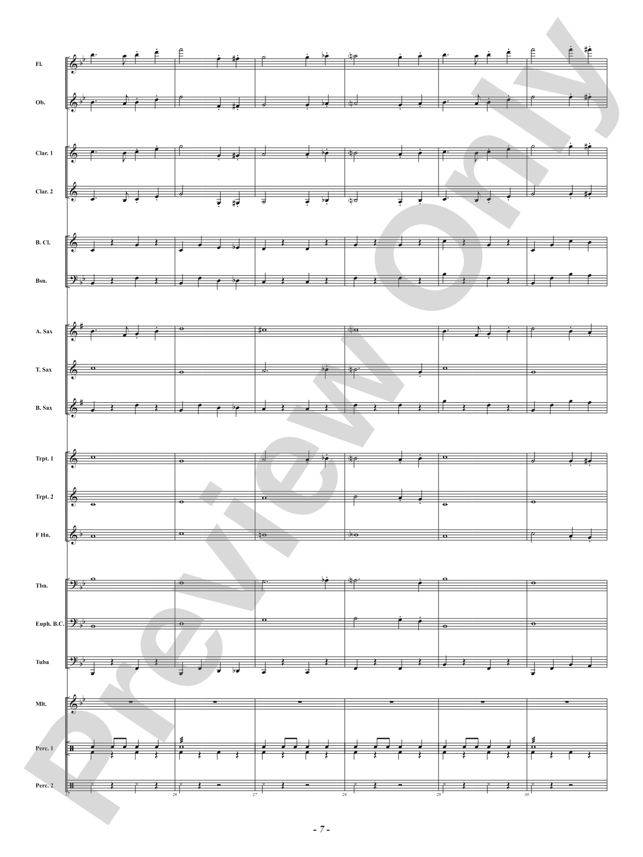 Boston School Cadets - March: Concert Band Conductor Score & Parts