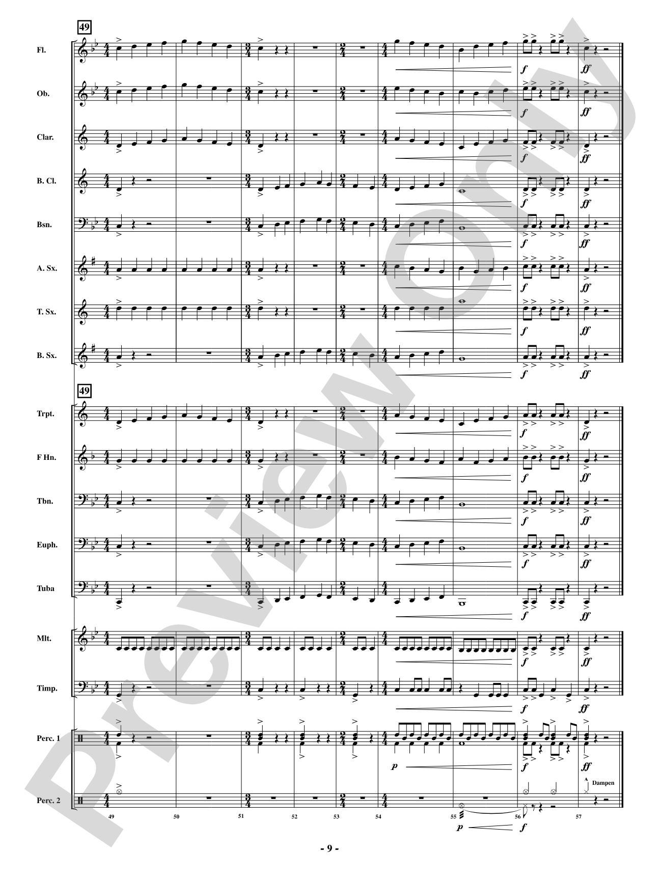Scaling the Mountains of Time: Concert Band Conductor Score & Parts