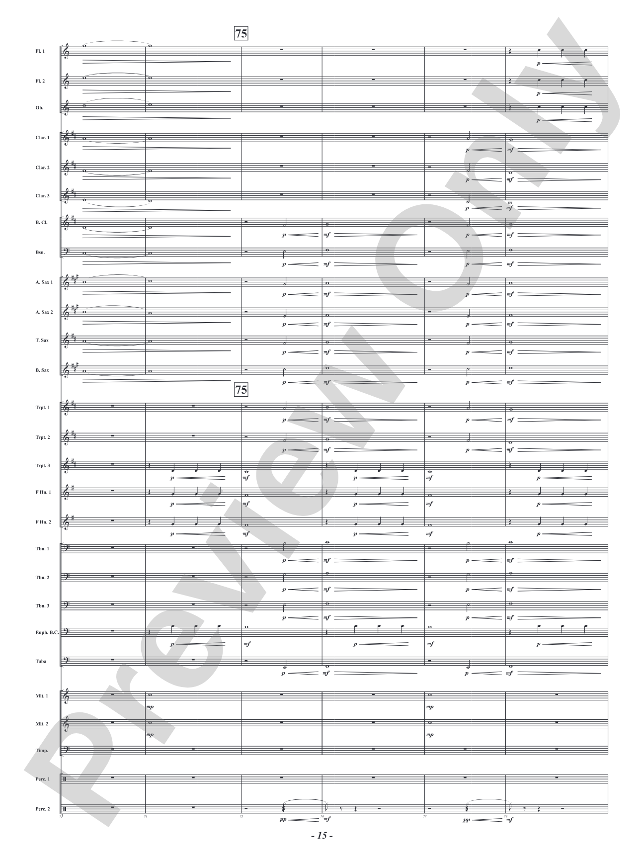 Soaring Over High and Low Country - Camden Celebration: Concert Band Conductor Score & Parts