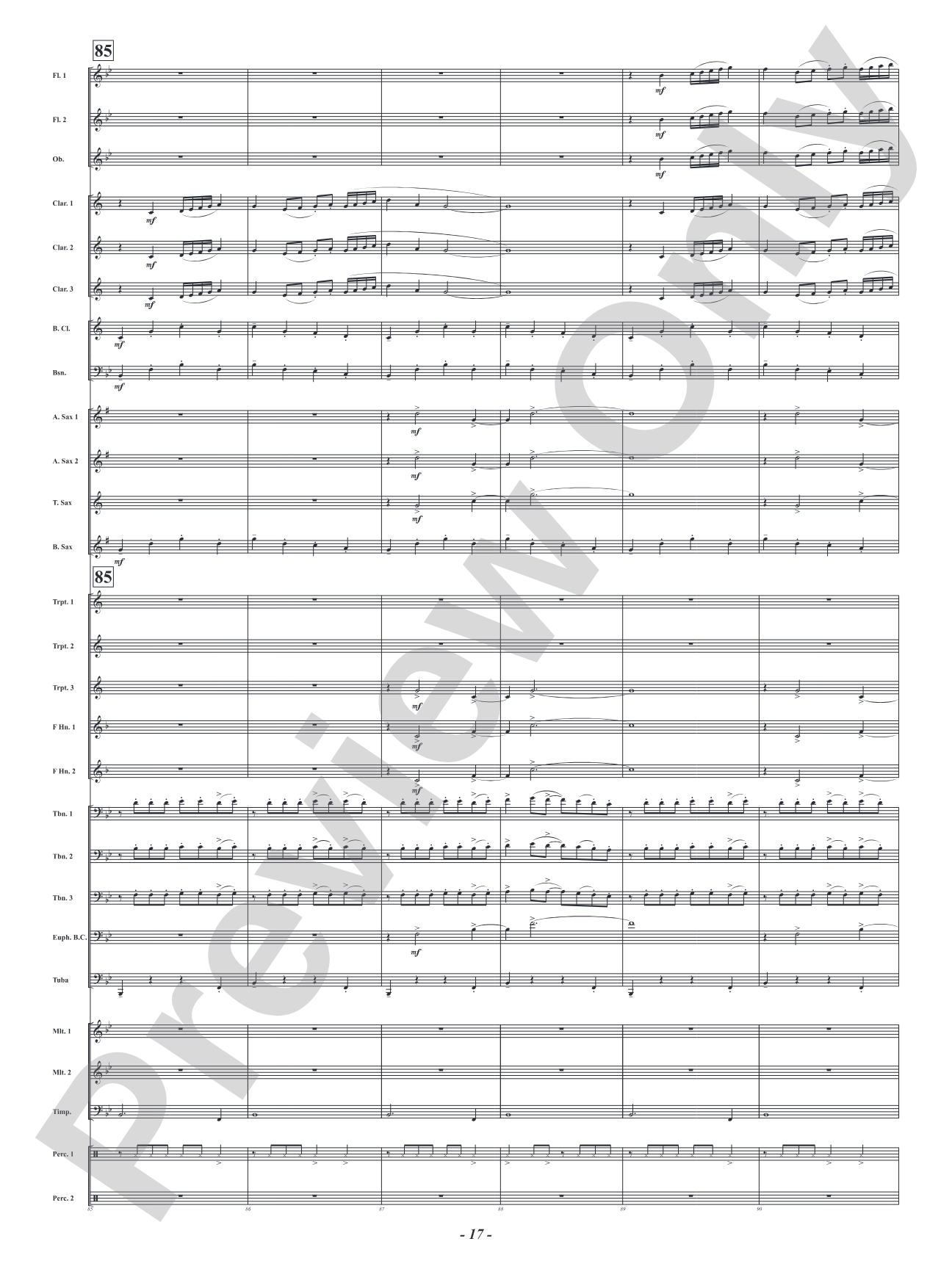 Soaring Over High and Low Country - Camden Celebration: Concert Band Conductor Score & Parts