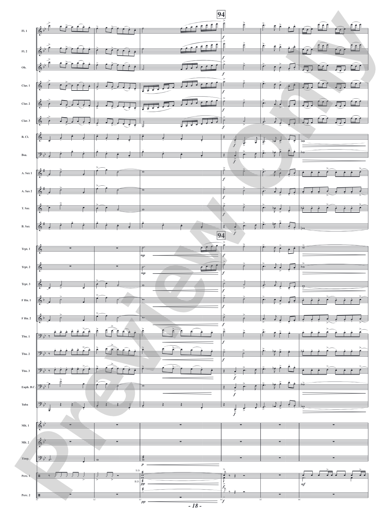 Soaring Over High and Low Country - Camden Celebration: Concert Band Conductor Score & Parts
