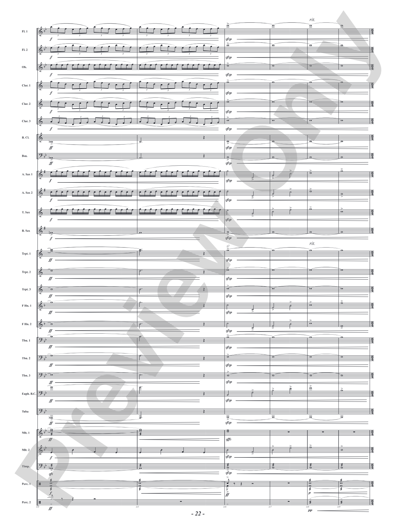 Soaring Over High and Low Country - Camden Celebration: Concert Band Conductor Score & Parts